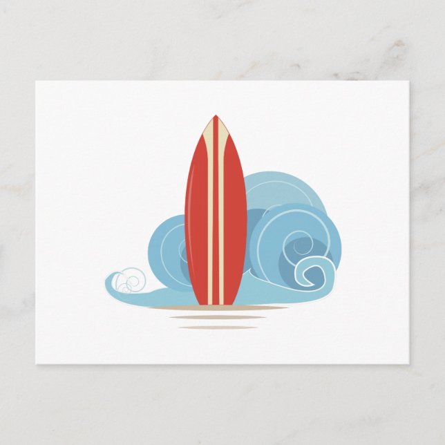 Surfboard Vykort (Framsida)