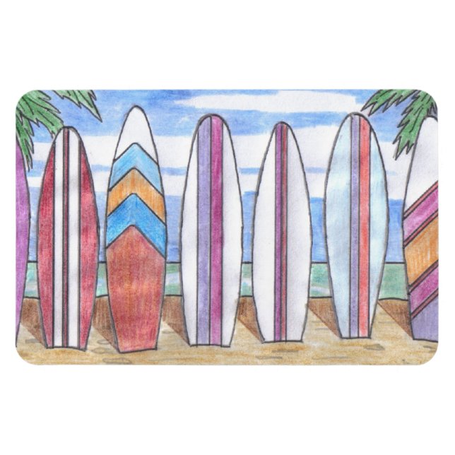 SURFBOARDS flexi-magnet Magnet (Horisontell)