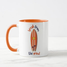 Surfbräda Kaffe Mugg