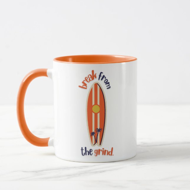 Surfbräda Kaffe Mugg (Vänster)