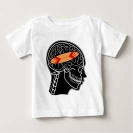 Surfbräda på hjärnan Rolig röntgen-design T Shirt