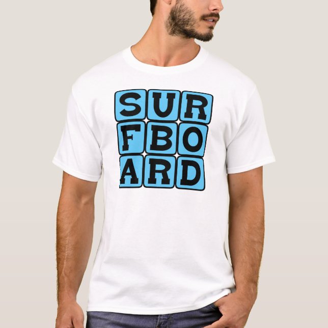 Surfbräda, tillbehör för havssport tröja (Framsida)