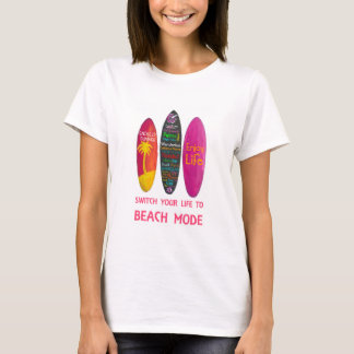Surfbräda Triptych Enjoy Life Poster T Shirt
