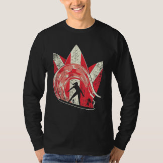 Surfbräda Vågor Hav Vatten Sport Surfare Surf Surf T Shirt