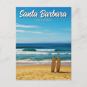 Surfbrädor i Santa Barbara Kalifornien Vykort