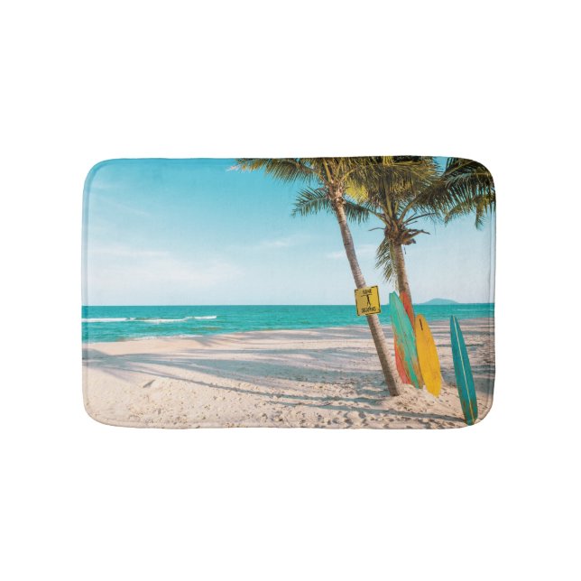 Surfbrädor på strandkudde badrumsmatta (Framsidan)