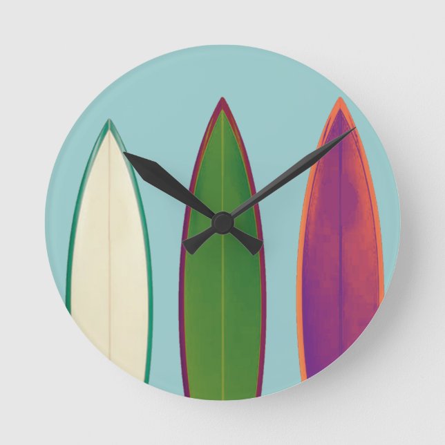 surfbrädor ~ surfning stil rund klocka (Framsida)