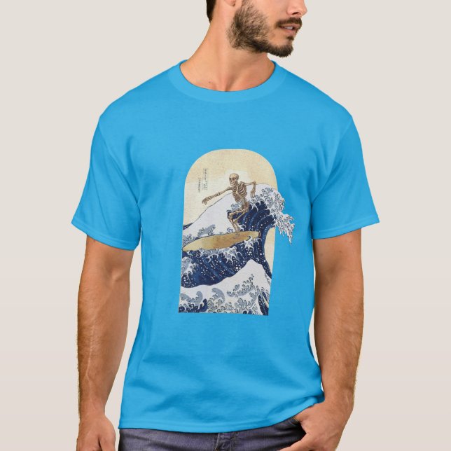 Surfeando la gran ola de kanagawa t shirt (Framsida)