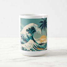 Surfens tid Retro vågdesign Klassisk Kalifornien