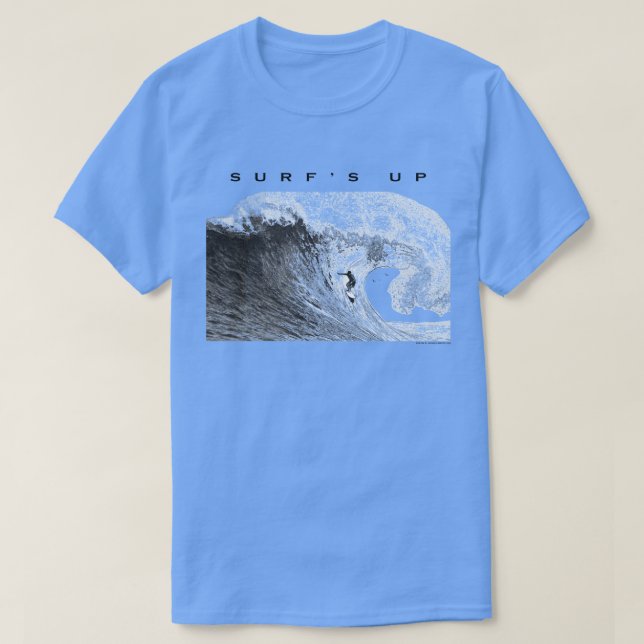 Surfens topp surfing rörvåg t shirt (Design framsida)
