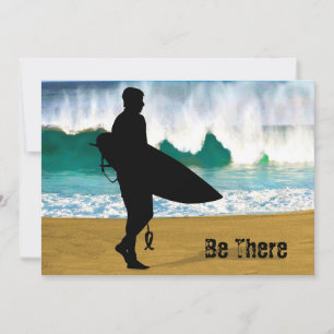 Surfer av en krasch inbjudningar