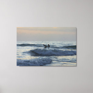 Surfer Awaits Canvastryck