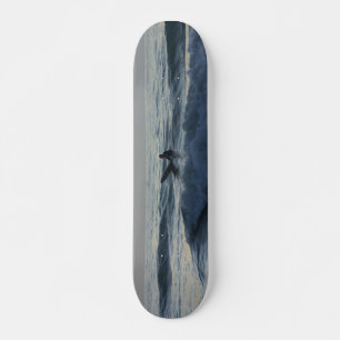 Surfer Awaits Old School Skateboard Bräda 18 Cm