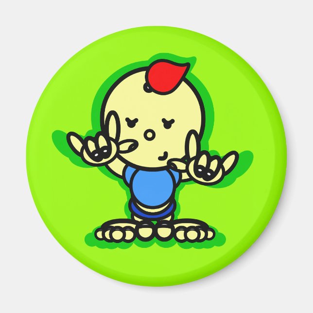 SURFER BABY Magnet (Framsidan)