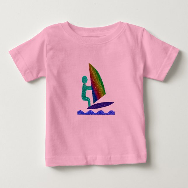 Surfer Baby Tutu Bodykostu T Shirt (Framsida)