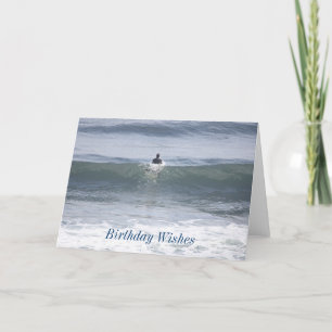 Surfer Birthday Önskemål Card Kort