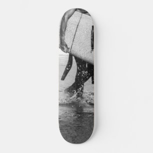 Surfer Black & White Vibes #4 #wall #art Mini Skateboard Bräda 18,5 Cm