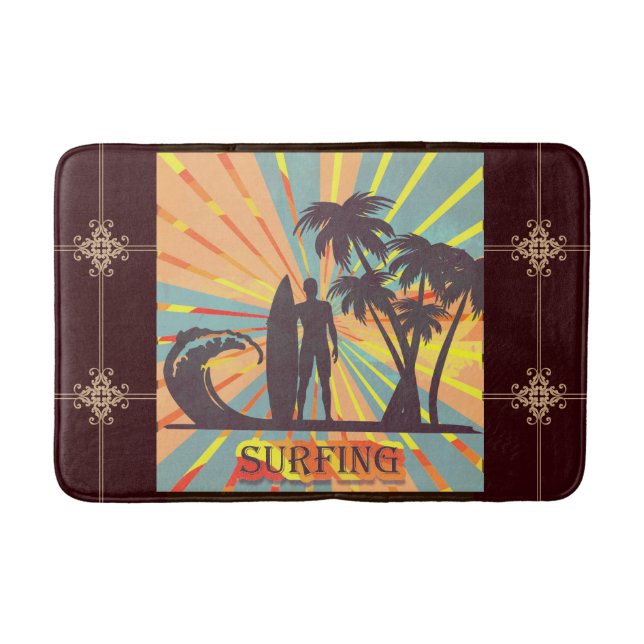Surfer Boy Bath Mat Badrumsmatta (Framsidan)