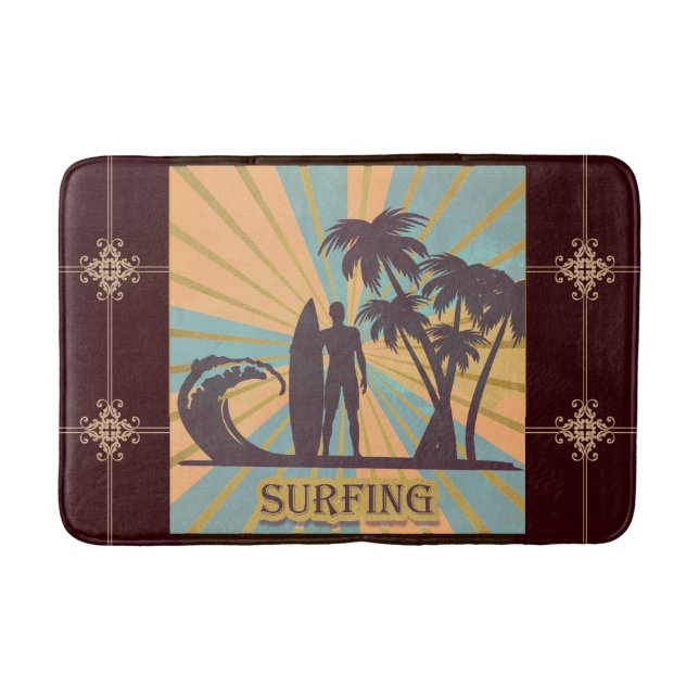 Surfer Boy Bath Mat Badrumsmatta (Framsidan)