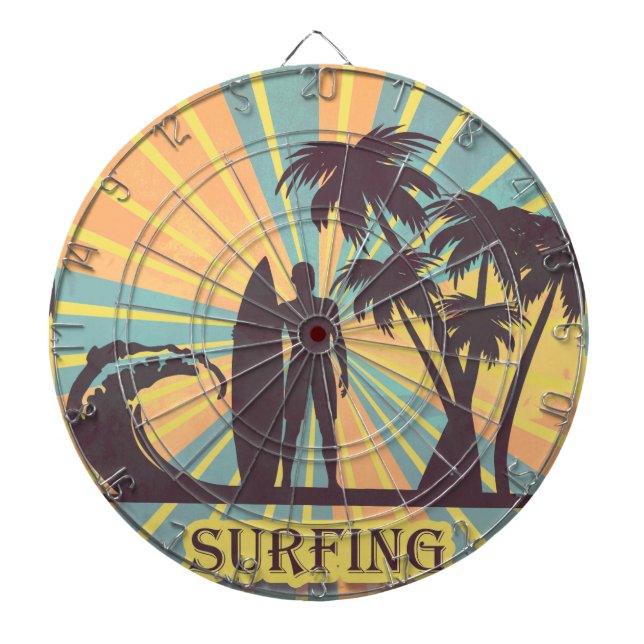 Surfer Boy Dart Board Darttavla (Framsidan)