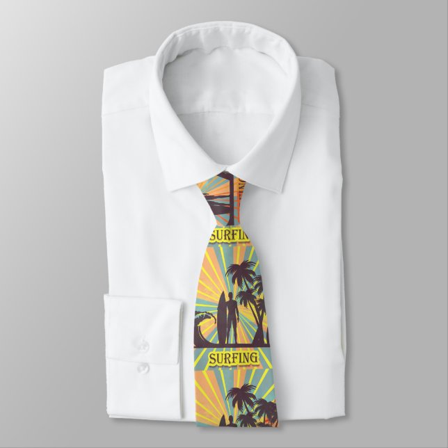 Surfer Boy Necktie Slips (Bunden)