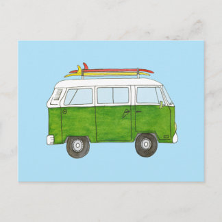 Surfer Campervan Vykort