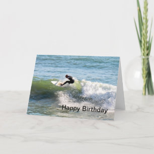 Surfer födelsedagskort kort