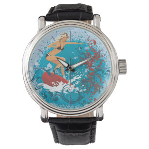 Surfer Girl 1 Watch & Numeral Options Armbandsur
