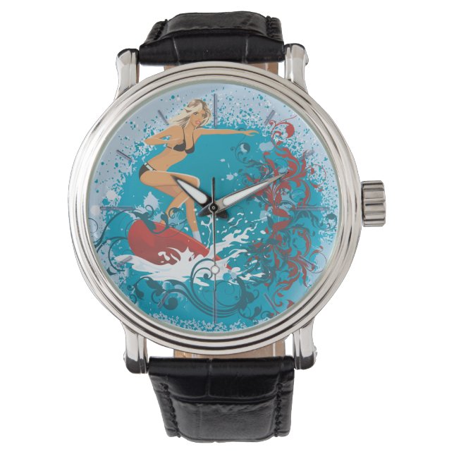 Surfer Girl 1 Watch & Numeral Options Armbandsur (Framsida)