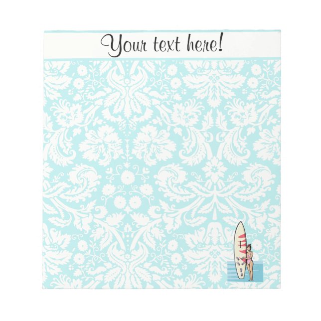 Surfer Girl Anteckningsblock (Framsida)