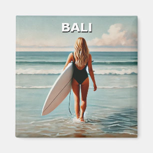 Surfer Girl Bali Indonesien Magnet