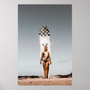 Surfer Girl ~ Hawaii Poster