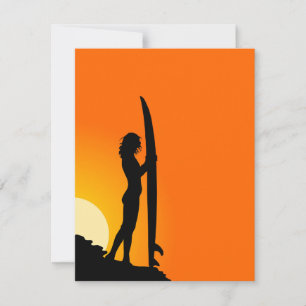 Surfer Girl-inbjudan Inbjudningar