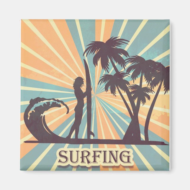 Surfer Girl Magnet (Framsidan)