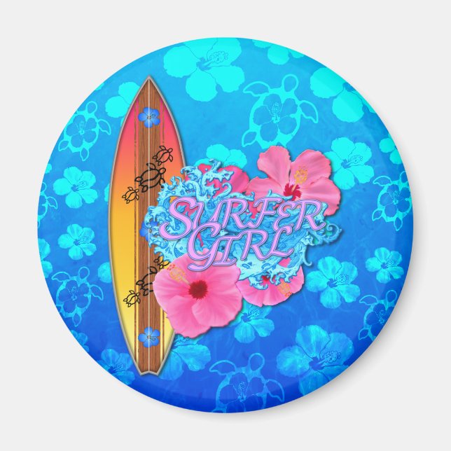 Surfer Girl Magnet (Framsidan)