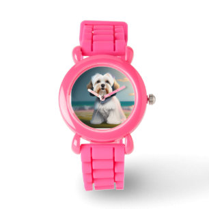 Surfer Girl Maltese Terrier Hund eWatch Watch Watc Armbandsur