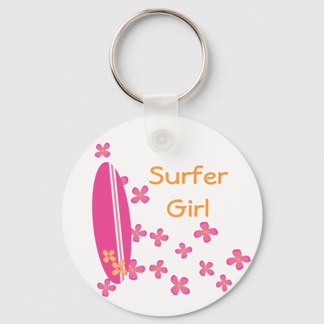 Surfer Girl Nyckelring (Framsida)