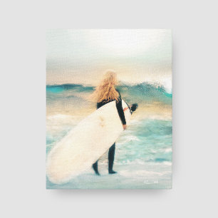 Surfer Girl Ocean Vågar   Busspost Canvastryck