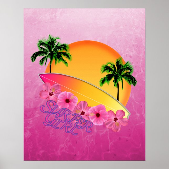 Surfer Girl Poster (Framsidan)