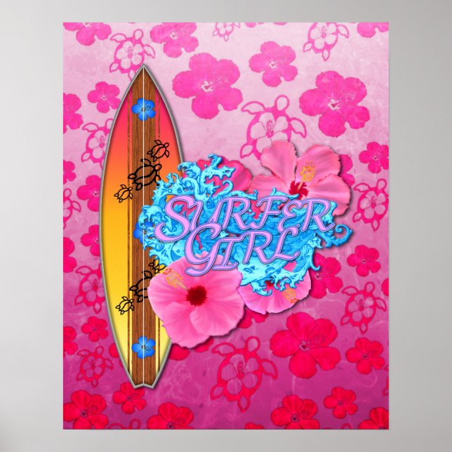 Surfer Girl Poster (Framsidan)