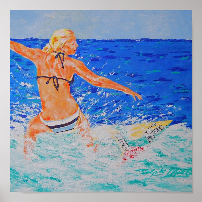 Surfer Girl Poster (Framsidan)