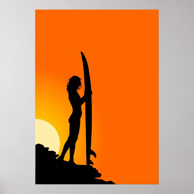 Surfer Girl Poster (Framsidan)