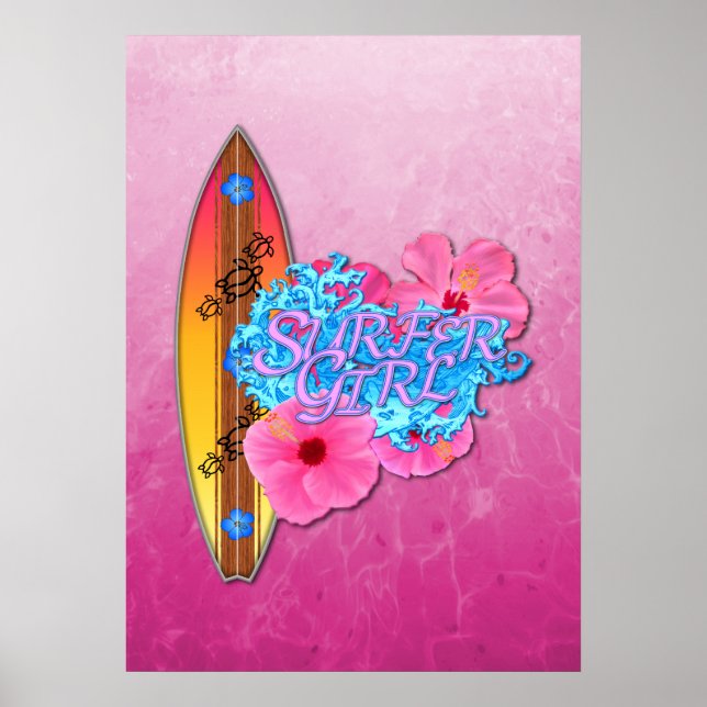Surfer Girl Poster (Framsidan)