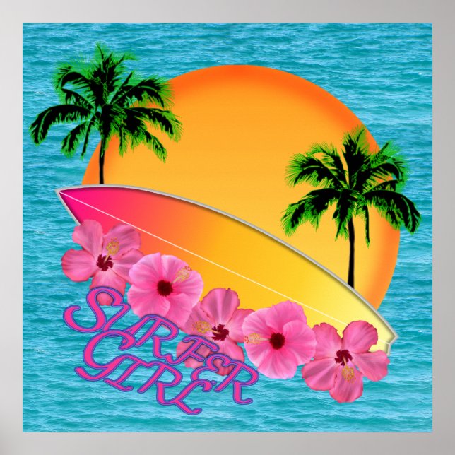 Surfer Girl Poster (Framsidan)