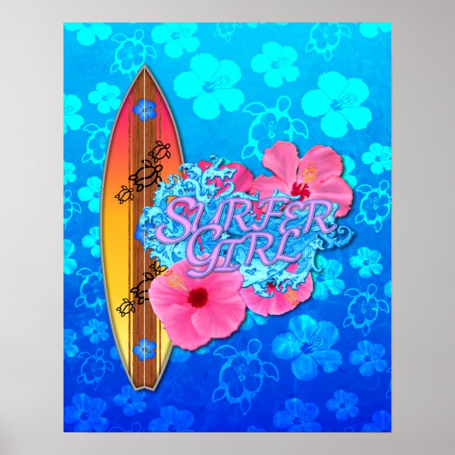 Surfer Girl Poster (Framsidan)