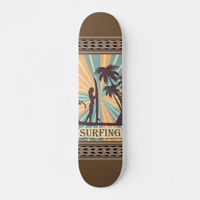 Surfer Girl Skateboard (Framsida)