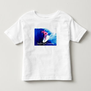 surfer Girl Summer Trademark Småbarn T Tee