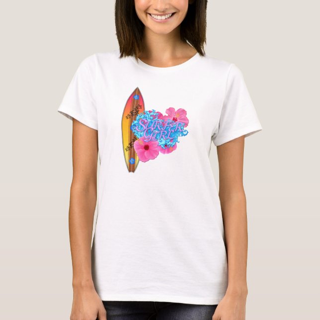 Surfer Girl T Shirt (Framsida)