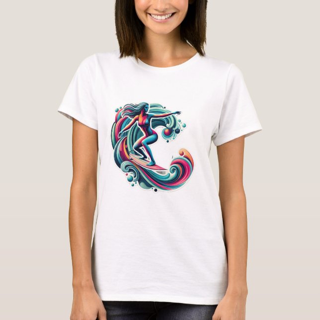 Surfer girl T-Shirt (Framsida)
