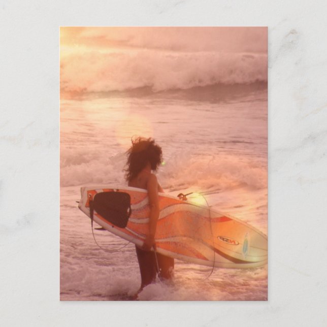 Surfer Girl-vykort Vykort (Framsida)